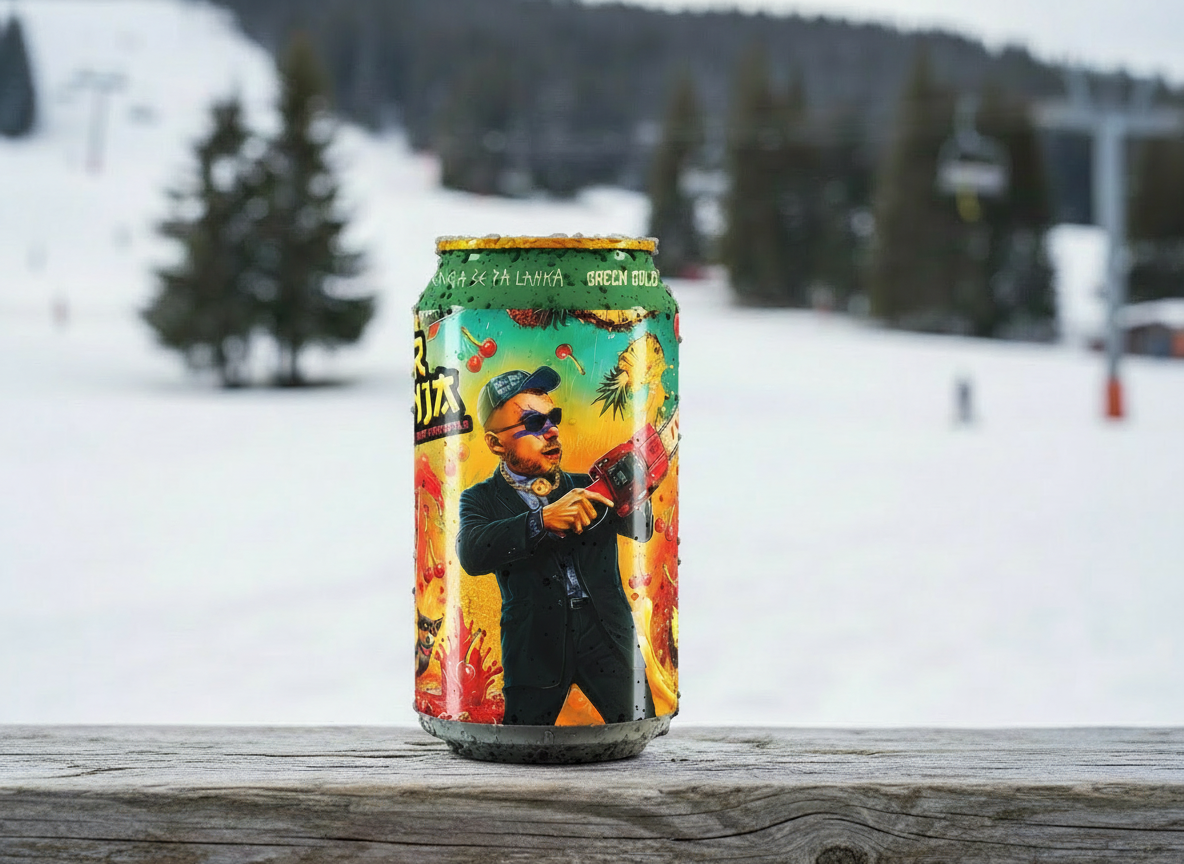 SOUR NINJA BEER CATCHER GREEN GOLD